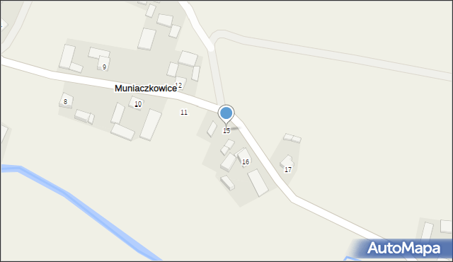 Muniaczkowice, Muniaczkowice, 15, mapa Muniaczkowice