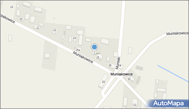 Muniakowice, Muniakowice, 27, mapa Muniakowice