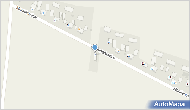 Muniakowice, Muniakowice, 7, mapa Muniakowice