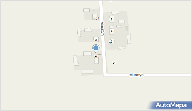 Muratyn, Muratyn, 13, mapa Muratyn
