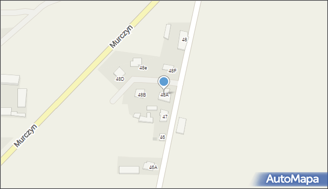 Murczyn, Murczyn, 48A, mapa Murczyn