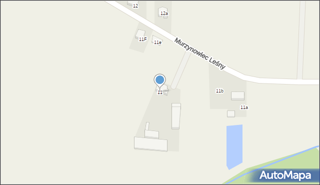 Murzynowiec Leśny, Murzynowiec Leśny, 11, mapa Murzynowiec Leśny