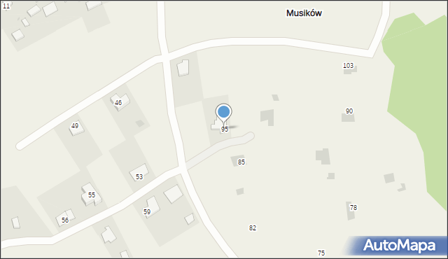 Musików, Musików, 95, mapa Musików