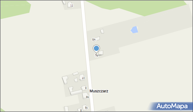 Muszczarz, Muszczarz, 7d, mapa Muszczarz