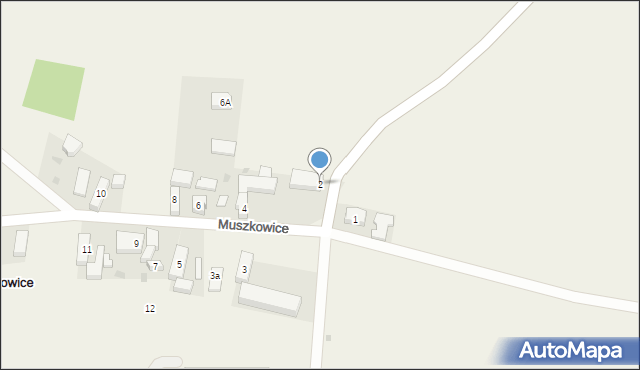 Muszkowice, Muszkowice, 2, mapa Muszkowice