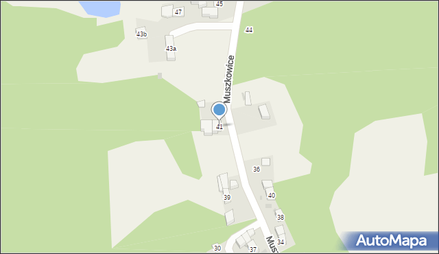 Muszkowice, Muszkowice, 41, mapa Muszkowice