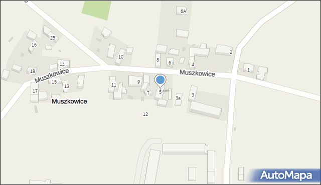Muszkowice, Muszkowice, 5, mapa Muszkowice