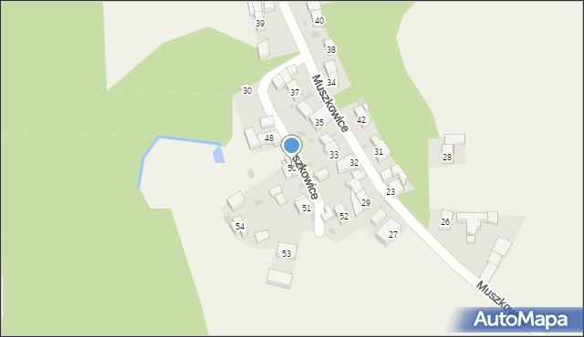 Muszkowice, Muszkowice, 50, mapa Muszkowice