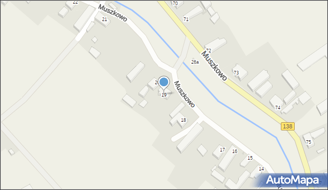 Muszkowo, Muszkowo, 19, mapa Muszkowo