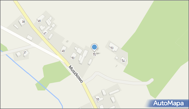 Muszkowo, Muszkowo, 51, mapa Muszkowo
