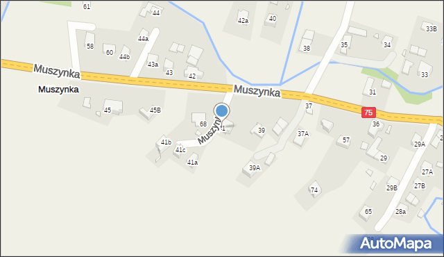 Muszynka, Muszynka, 41, mapa Muszynka