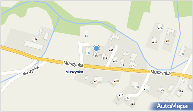 Muszynka, Muszynka, 60, mapa Muszynka