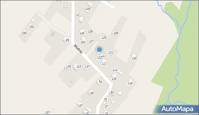 Mutne, Mutne, 112, mapa Mutne