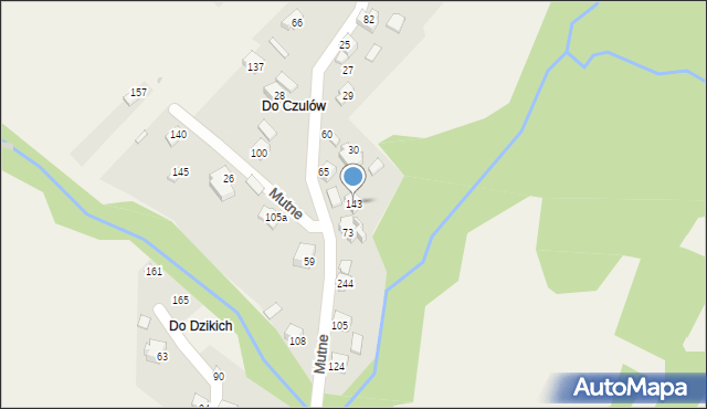 Mutne, Mutne, 143, mapa Mutne