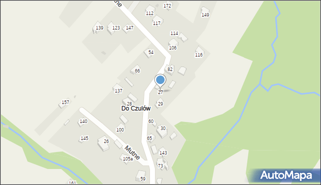 Mutne, Mutne, 27, mapa Mutne