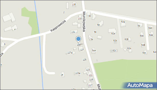 Mysłowice, Murckowska, 129, mapa Mysłowice