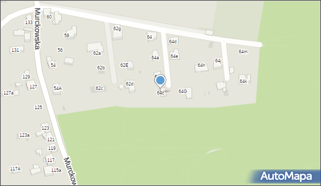Mysłowice, Murckowska, 64c, mapa Mysłowice