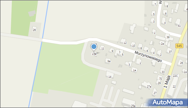 Nidzica, Murzynowskiego Stanisława, 13a, mapa Nidzica