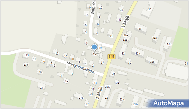 Nidzica, Murzynowskiego Stanisława, 2a, mapa Nidzica