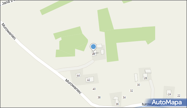 Niżna Łąka, Murowaniec, 48, mapa Niżna Łąka