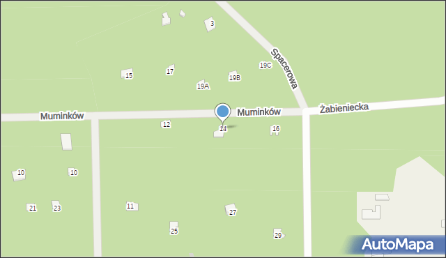 Osiedle Wilga, Muminków, 14, mapa Osiedle Wilga