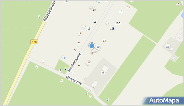 Piotrkowice, Muchomorka, 8, mapa Piotrkowice