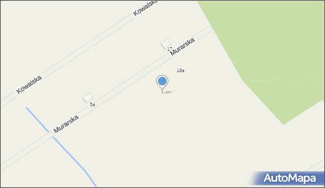 Radzewo, Murarska, 14b, mapa Radzewo