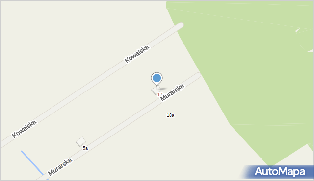 Radzewo, Murarska, 17b, mapa Radzewo