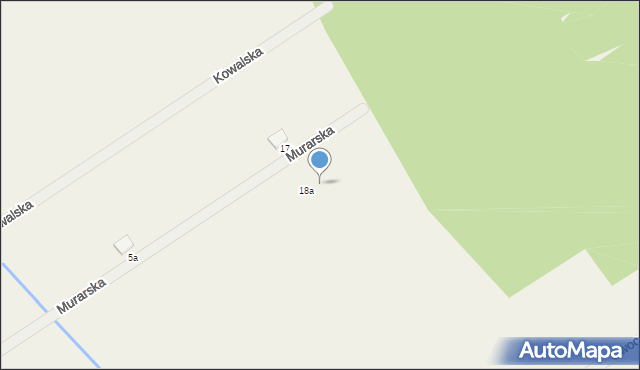 Radzewo, Murarska, 18b, mapa Radzewo