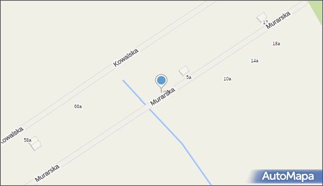 Radzewo, Murarska, 1a, mapa Radzewo