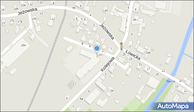Rawa Mazowiecka, Murarska, 1, mapa Rawa Mazowiecka