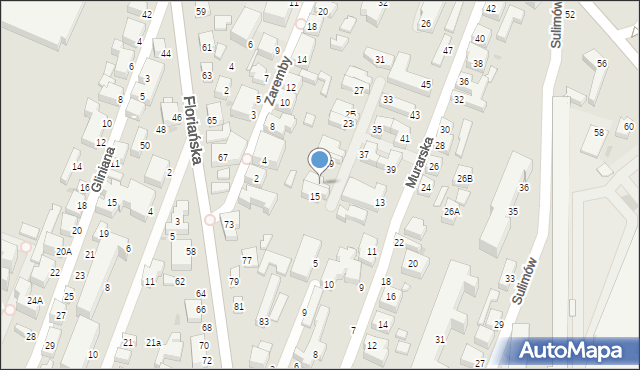 Siedlce, Murarska, 17, mapa Siedlce