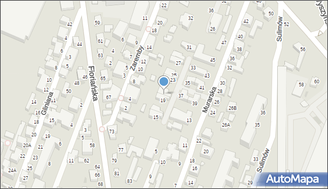Siedlce, Murarska, 21, mapa Siedlce
