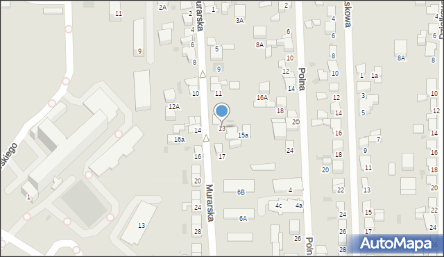 Starogard Gdański, Murarska, 13, mapa Starogard Gdański