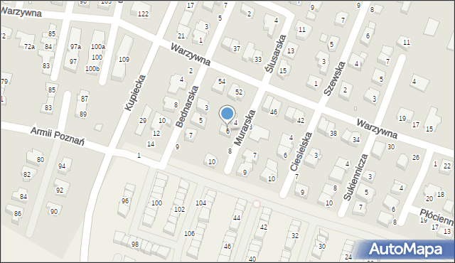 Swarzędz, Murarska, 6, mapa Swarzędz