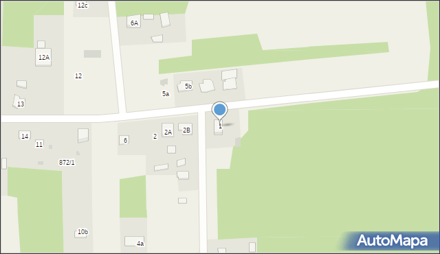 Szczecno, Murawin, 1, mapa Szczecno