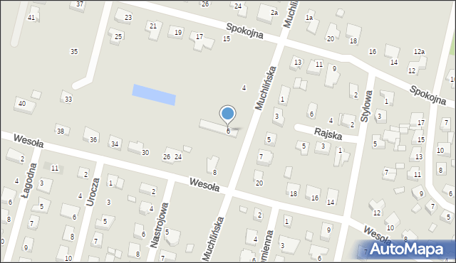 Turek, Muchlińska, 6, mapa Turka