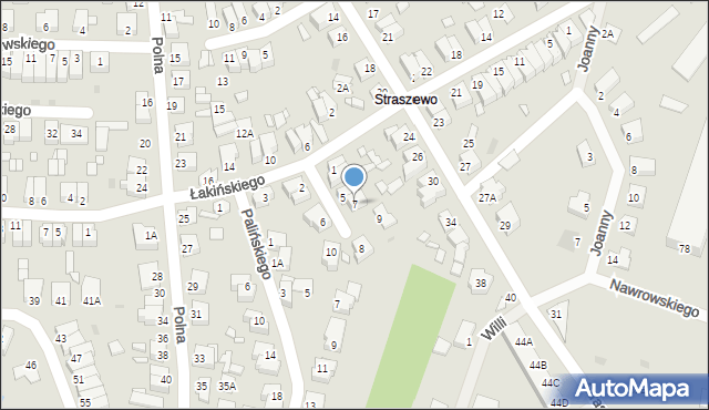Wągrowiec, Musolffa Jerzego, ks., 7, mapa Wągrowiec