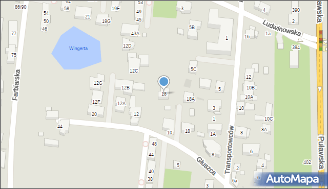 Warszawa, Muzyczna, 18, mapa Warszawy