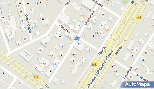 Warszawa, Murmańska, 6, mapa Warszawy