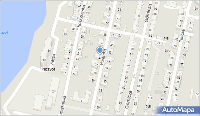 Wrocław, Murarska, 42, mapa Wrocławia