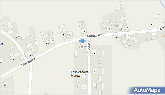 Zagwiździe, Murowska, 18, mapa Zagwiździe