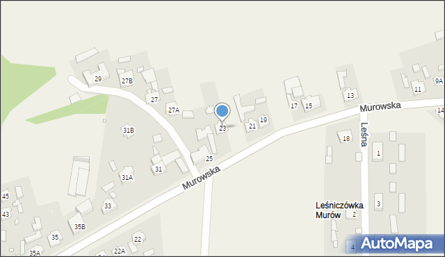 Zagwiździe, Murowska, 23, mapa Zagwiździe