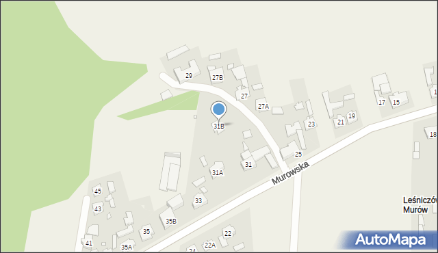 Zagwiździe, Murowska, 31B, mapa Zagwiździe