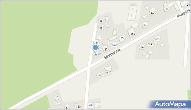 Zagwiździe, Murowska, 39, mapa Zagwiździe