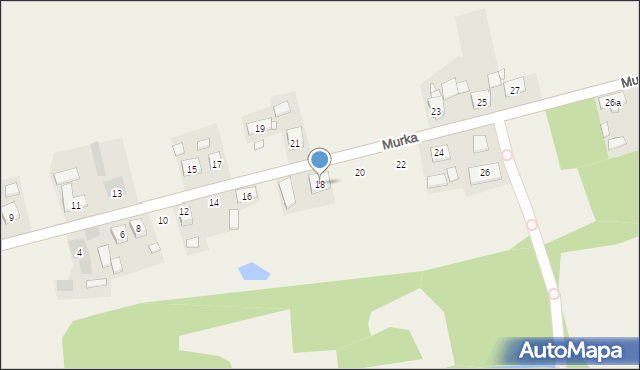 Zębowice, Murka Izydora, 18, mapa Zębowice