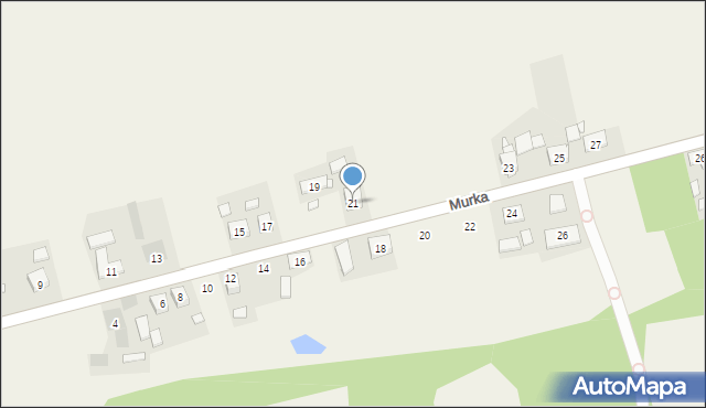 Zębowice, Murka Izydora, 21, mapa Zębowice