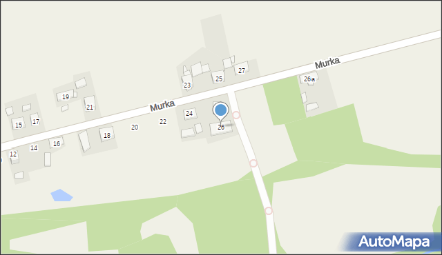 Zębowice, Murka Izydora, 26, mapa Zębowice