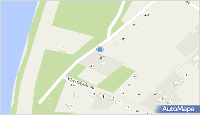 Arciechów, Myszyniec, 43f, mapa Arciechów