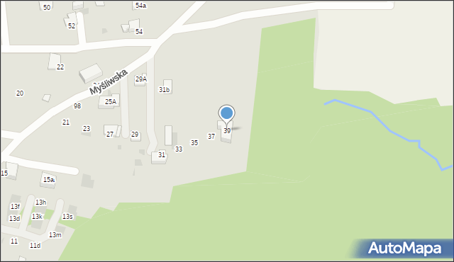 Bochnia, Myśliwska, 39, mapa Bochni